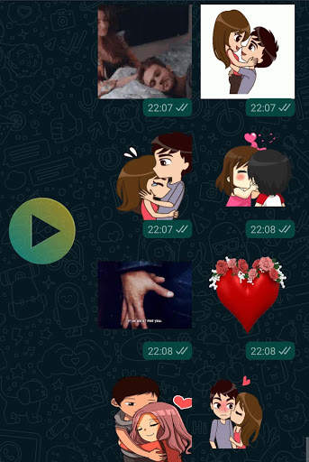 Romantic Love animated stickers for WhatsApp screenshot 1
