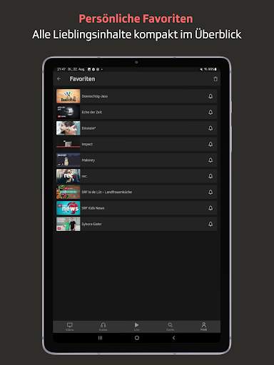 Play SRF: Streaming TV & Radio screenshot 12