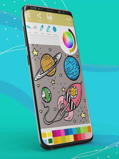 Galaxy - Astronauts Coloring Games screenshot 3