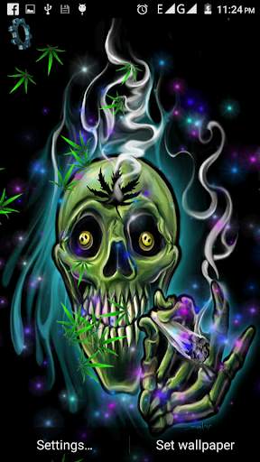 Skull Weed Live Wallpaper screenshot 4