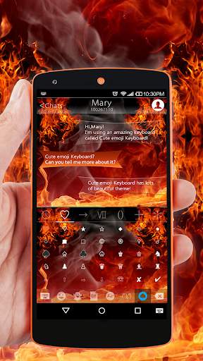 Neon Fire Keyboard 🔥Emoji Keyboard Theme screenshot 4