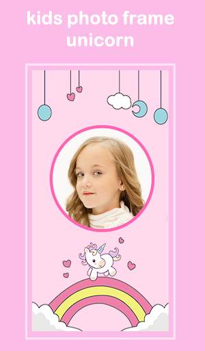 kids photo frame unicorn screenshot 1