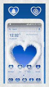 Snow Heart Launcher Theme screenshot 1