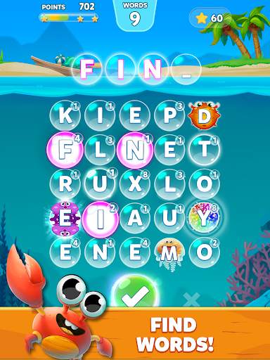 Bubble Words: Kelime oyunu - Beyin eğitimi screenshot 9