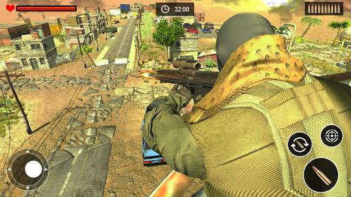 Desert Sniper Fire - Free Shooting Game screenshot 1