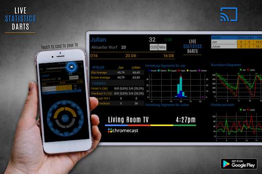 Live Statistics Darts: Scoreboard screenshot 1