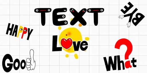Text Gif Cute Emoji Keyboard sticker screenshot 4