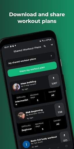 My Workout Plan - Gym Tracker screenshot 3