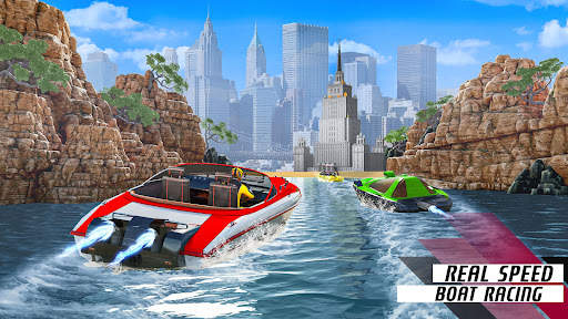 acqua barca da corsa Giochi screenshot 1