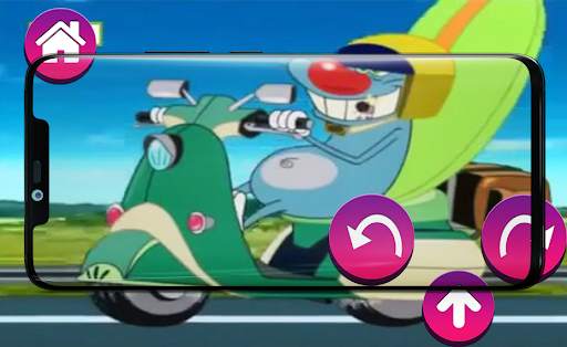 Oggy Bike Race Game screenshot 3