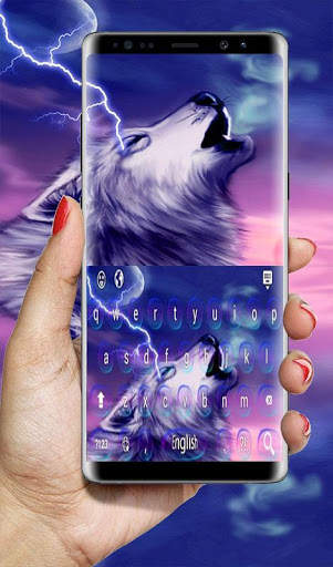 Night Light Wolf keyboard स्क्रीनशॉट 2