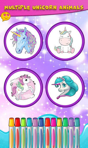 Unicorn coloring book: Mandala free coloring pages screenshot 2