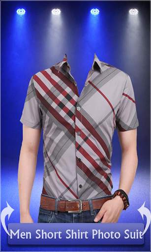 Men Short Shirt Photo Suit - man casual shirt screenshot 3