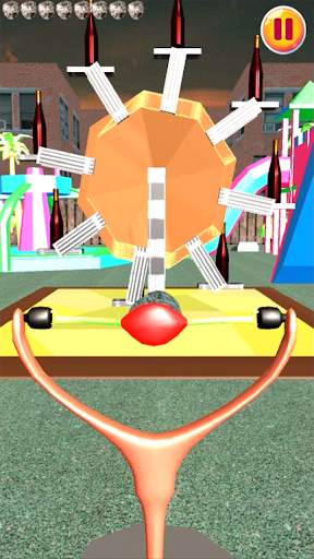 Slingshot 3D - [3D bottle breaking game] screenshot 3