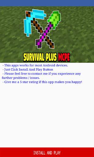 Survival Plus Addon for Minecraft PE screenshot 1