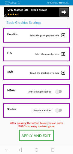 GFX Tool for pubg And Game screenshot 3