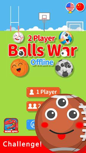 2 Player Balls War Offline screenshot 4