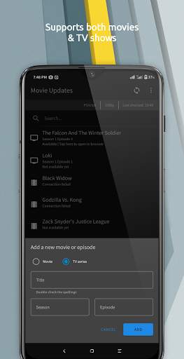 Movie Updates: Movie/TV Alerts screenshot 3