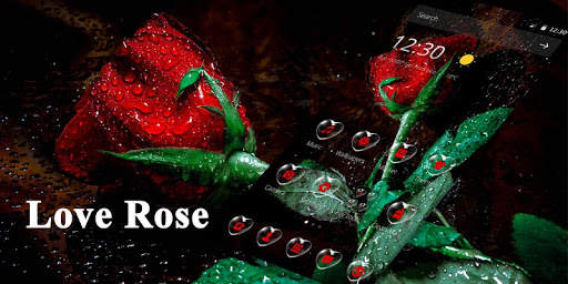 Valentine Love Rose Drop Theme screenshot 3