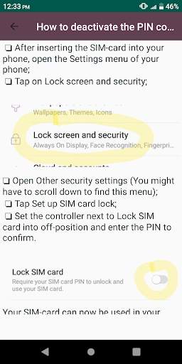 Sim Card Lock Remove Guide скриншот 3
