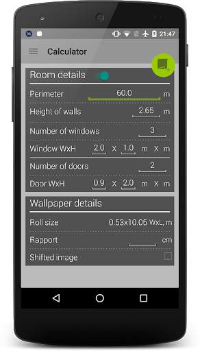 Wallpaper Roll Calculator screenshot 2