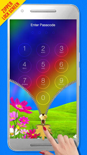 Rainbow Zipper Lock Screen screenshot 2