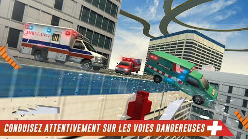 Ambulance toit saut d'obstacles: Impossible Stunts screenshot 5