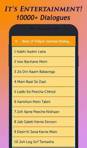 Best of Vidyut Jamwal Dialogues screenshot 2