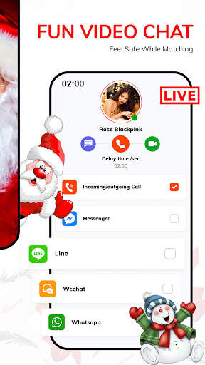 Santa Fake Video Call - Santa FakeTime prank screenshot 3