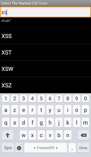 CSC Code Finder screenshot 3