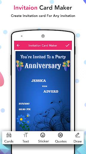 Invitation Maker - Party Invitation Card Maker screenshot 1