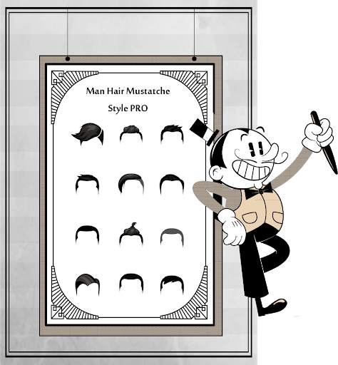 Man Hair Styles Mustache Beard Photo Editor screenshot 1