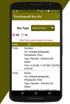Tiruchirappalli Bus Info screenshot 7