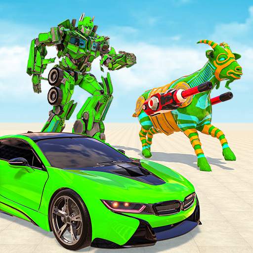 Multi Robot Transform Robot Car Game Goat Attack 2.3