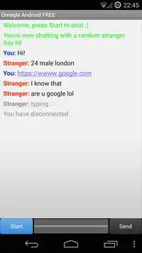Omegle Android FREE скриншот 1