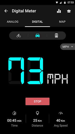 Snelheidsmeter - Kilometerteller, Afstand Meten screenshot 1
