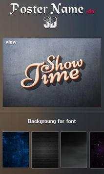 Poster Name Art 3D screenshot 7
