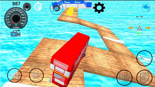 Bus driving simulator. Bus impossible stunts game screenshot 4