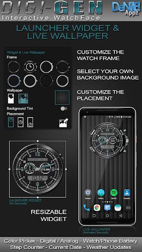 Digi-Gen HD Watch Face Widget & Live Wallpaper screenshot 2