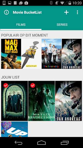 Movie Bucketlist - Watchlist screenshot 1