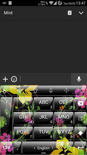 موضوع لوحة المفاتيح BkFlower 6 تصوير الشاشة