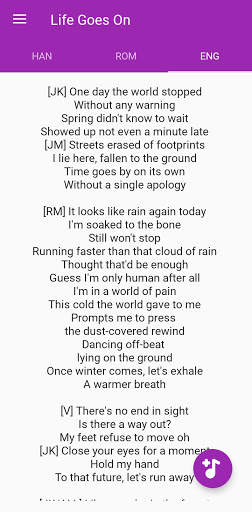 BTS Lyrics Offline screenshot 6