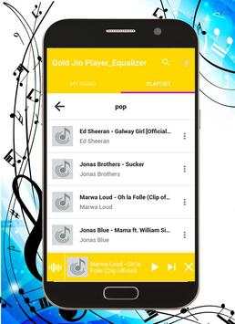 Gold Jio Player_Equalizer Music screenshot 3