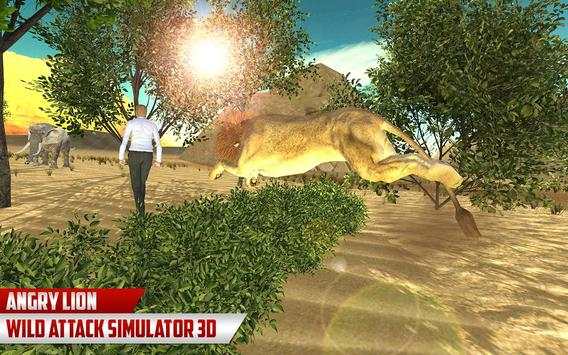 Angry Lion Village Attack - Wild Lion Simulator 3D screenshot 4