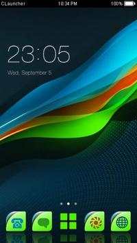 Colorful Wave Pattern Theme HD screenshot 1