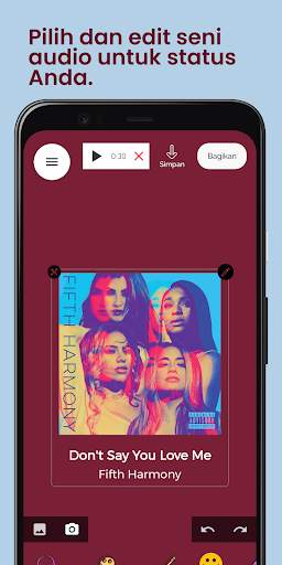 Pembuat Status Audio screenshot 3