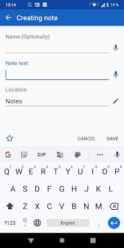 My Notes: notepad with folders screenshot 5