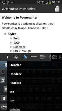 Power writer скриншот 3
