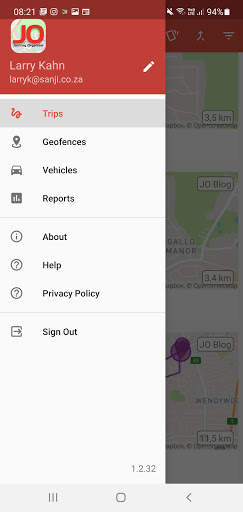 JO (Journey Organizer) Vehicle screenshot 1
