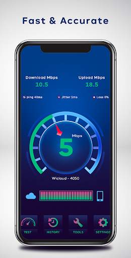 Internet Speed Test - Wifi Speedcheck 2021 screenshot 1